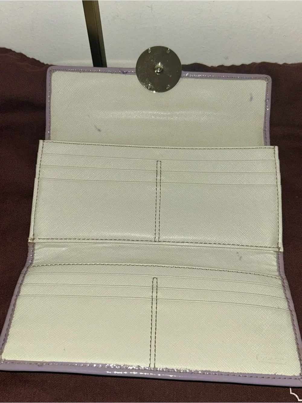 Coach Y2K RARE Lavender Color.  Alexandra Signature Slim Envelope Wallet